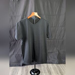 Classic Black V-Neck Men's Tee